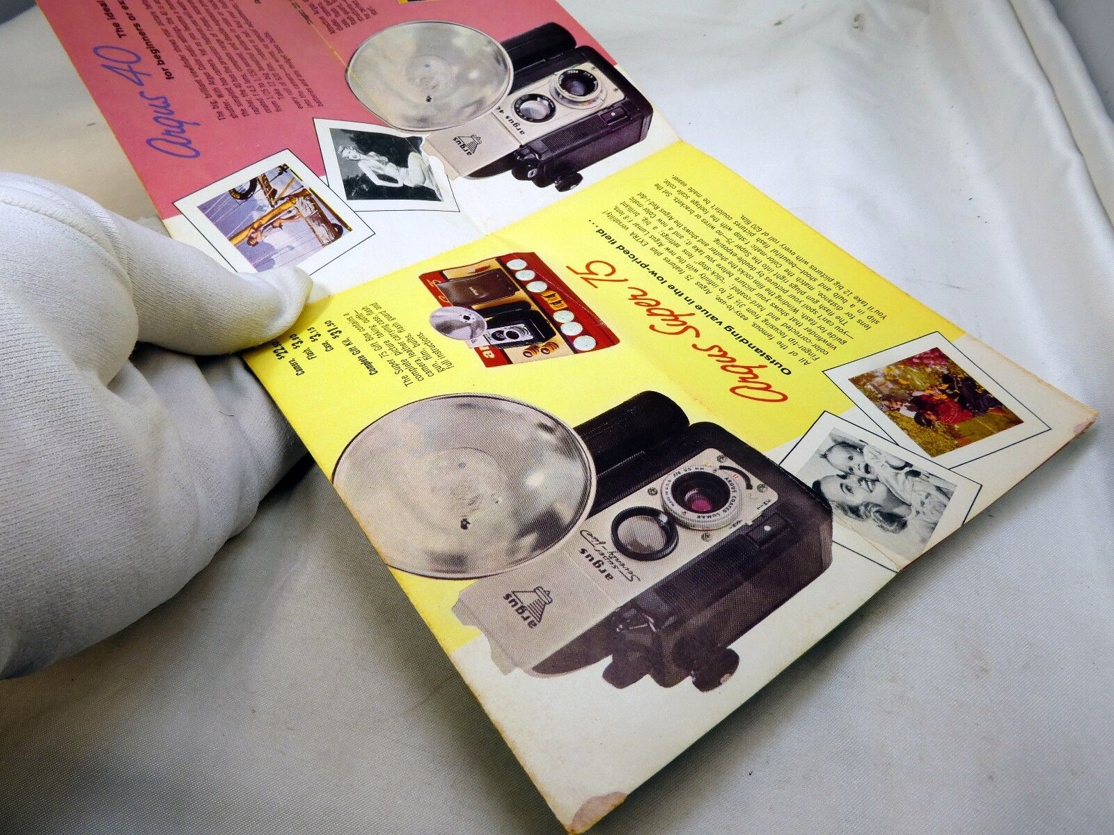 Argus A4 40 C3 C4  Automatic Camera price Accessory List Brochure