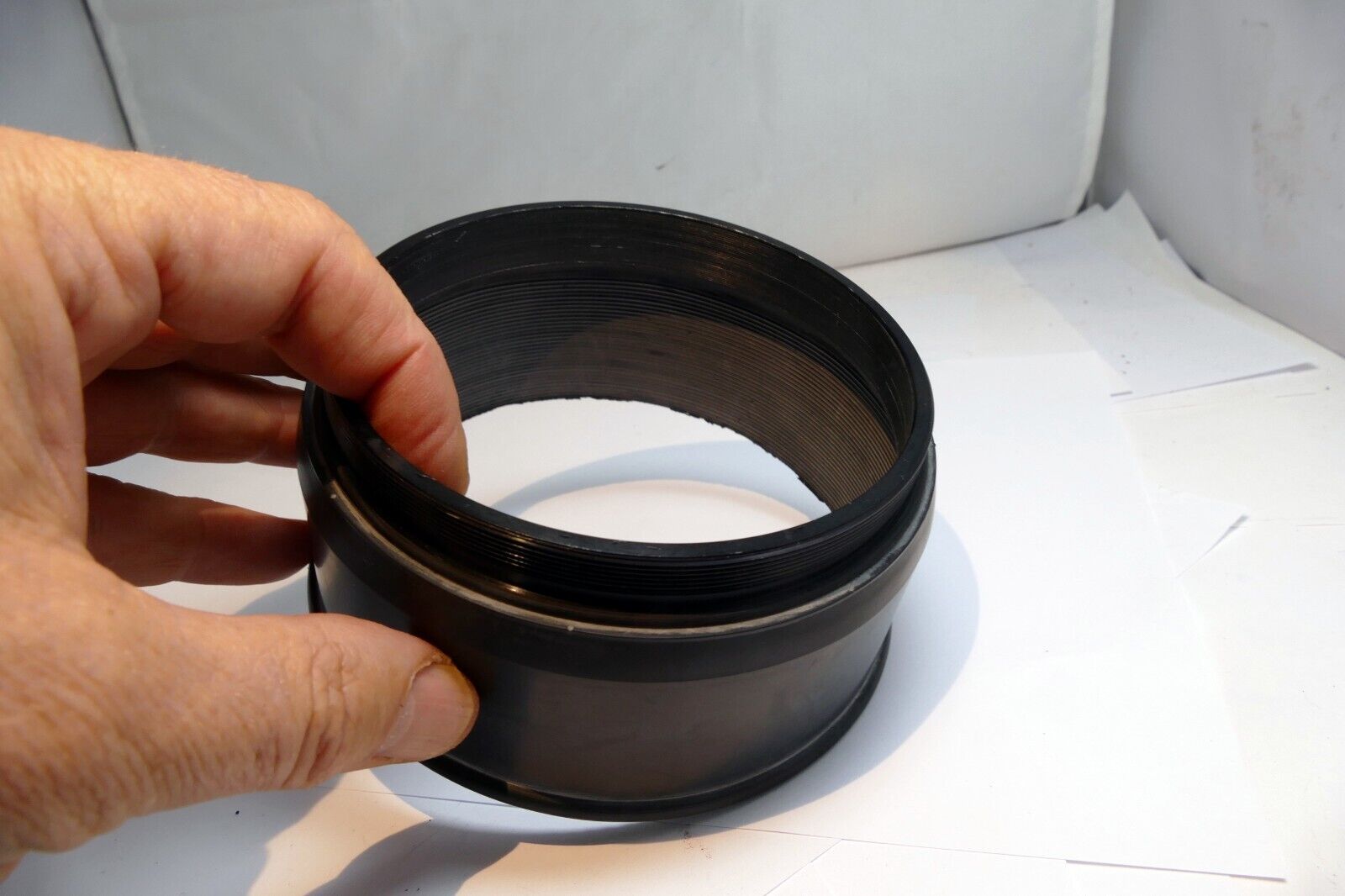 114mm Rubber Lens Hood threaded for 500 600mm lenses