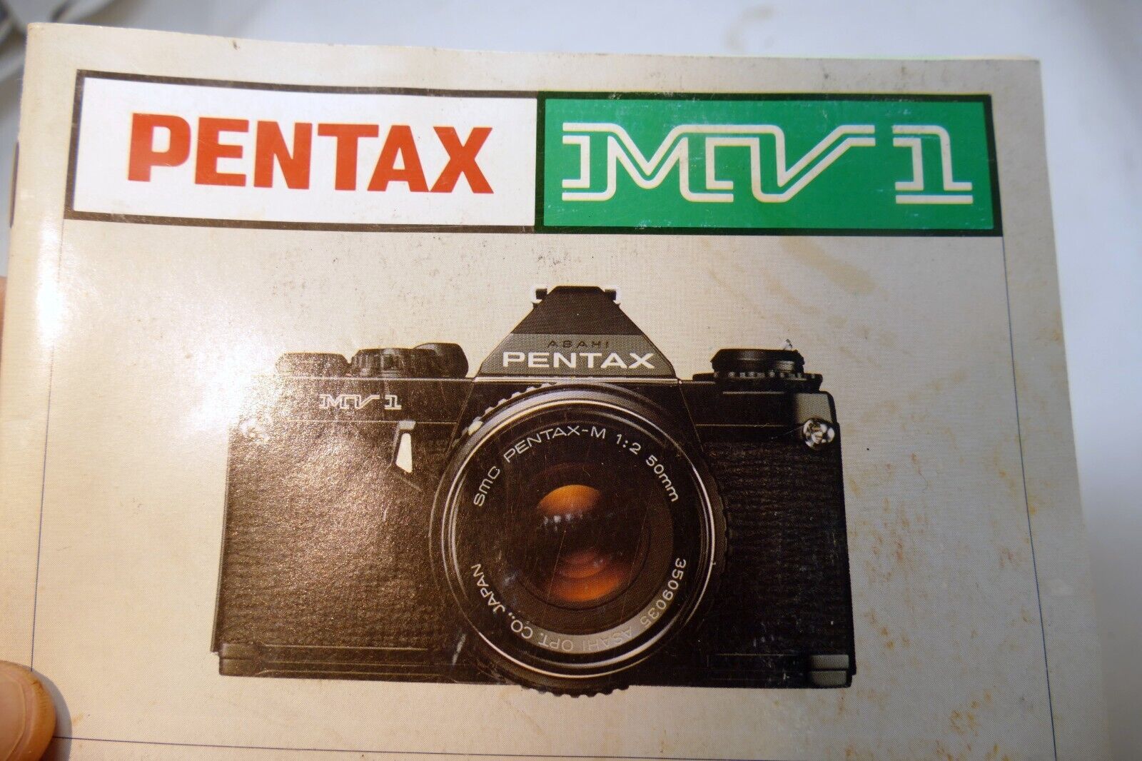 Pentax MV1 MV-1 Camera INSTRUCTION manual GUIDE English EN