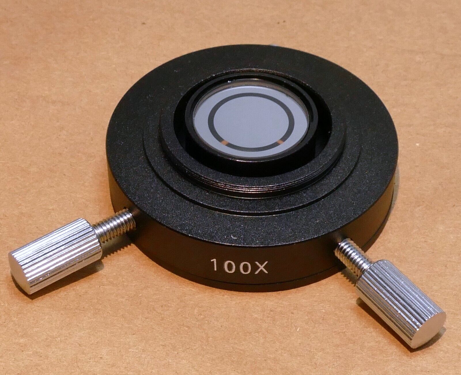 100X phase contrast ring Darkfield Condenser for Compound Microscopes  AmScope