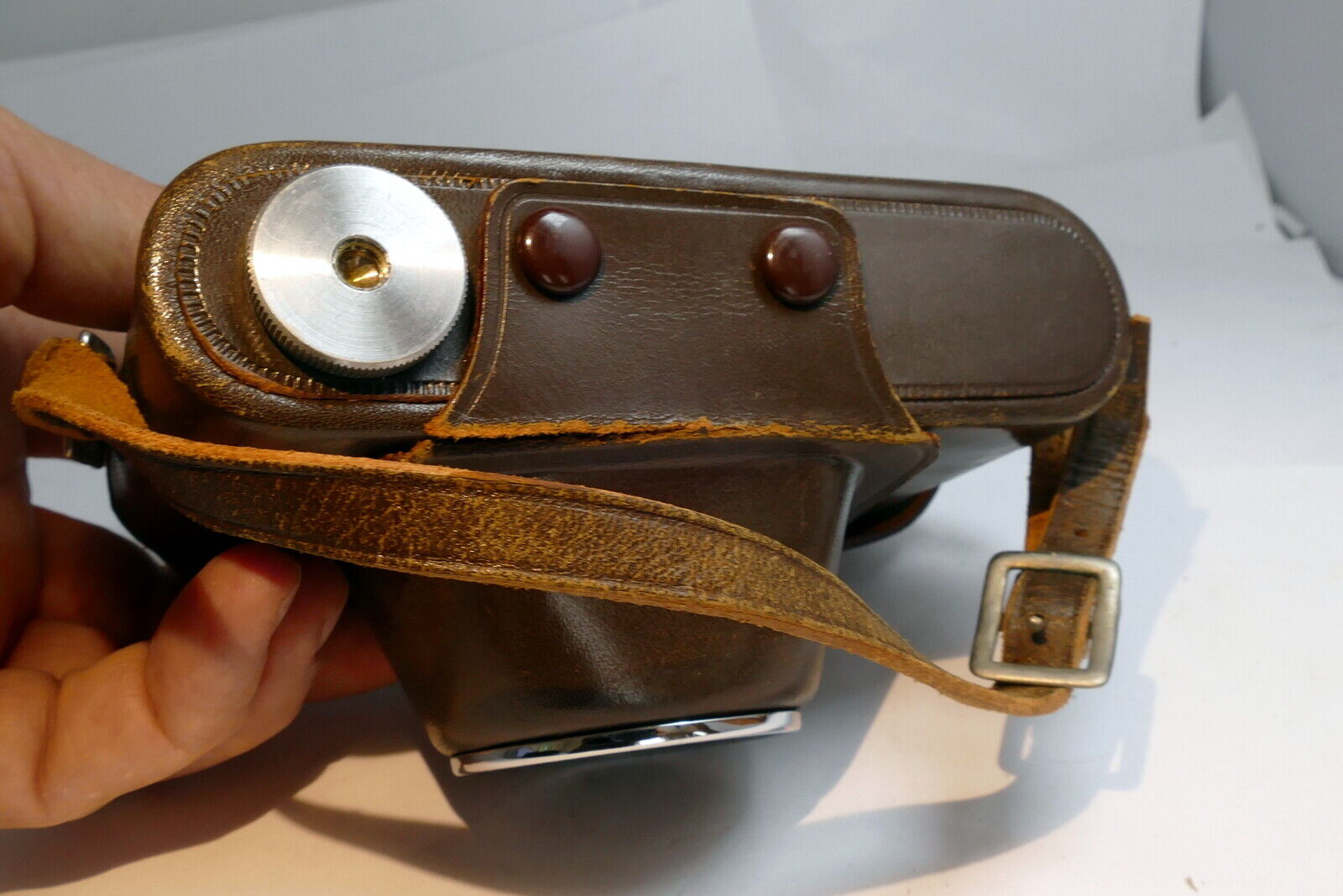 Taron Leather case for 35 camera with Tomioka Lausar 4.5cm f2.8 Lens Rangefinder
