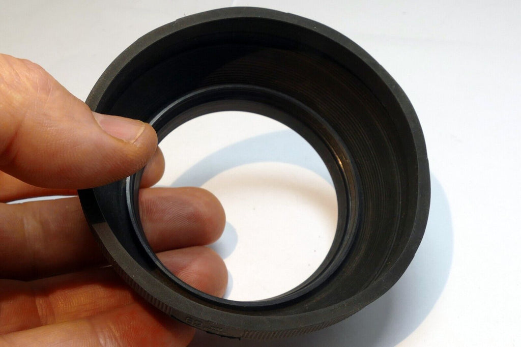 62mm Lens Rubber Hood double threaded for telephoto lenses 200mm 300mm f5.6