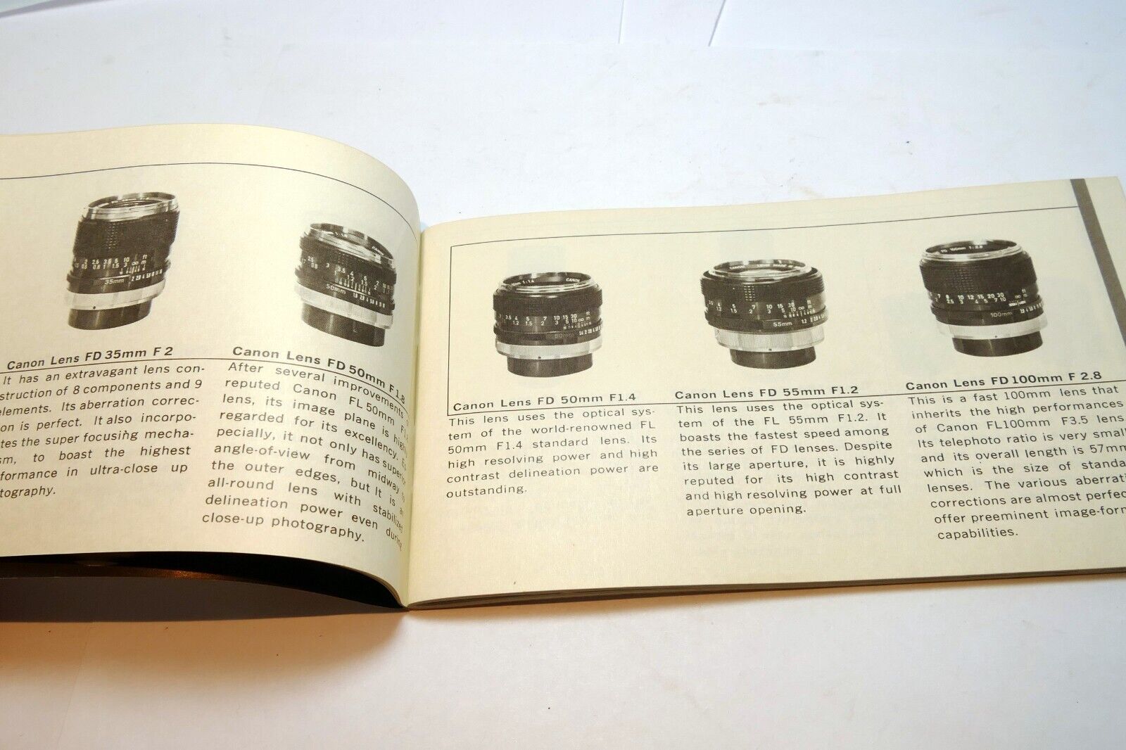 Canon FTb QL17 Canonet 19 F-1 Sales Brochure Accessory guide