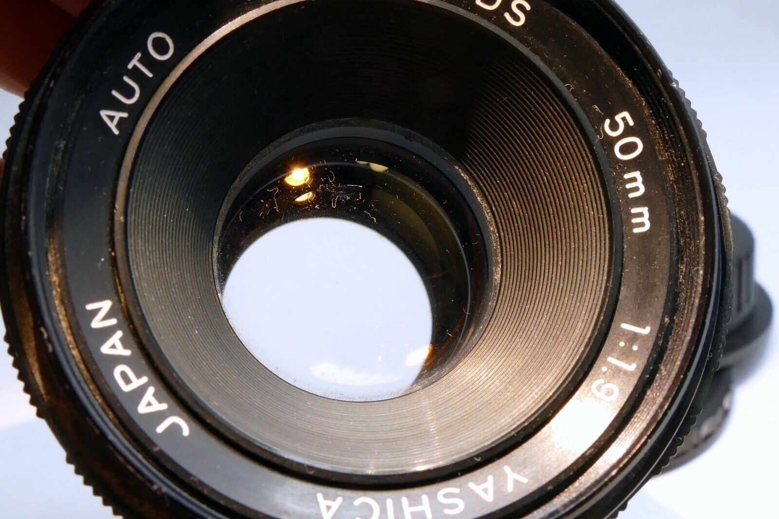 Yashica 50mm f1.9 M42 Lens adapted to Canon EOS EF SLR cameras T7i T8i 90D 80D