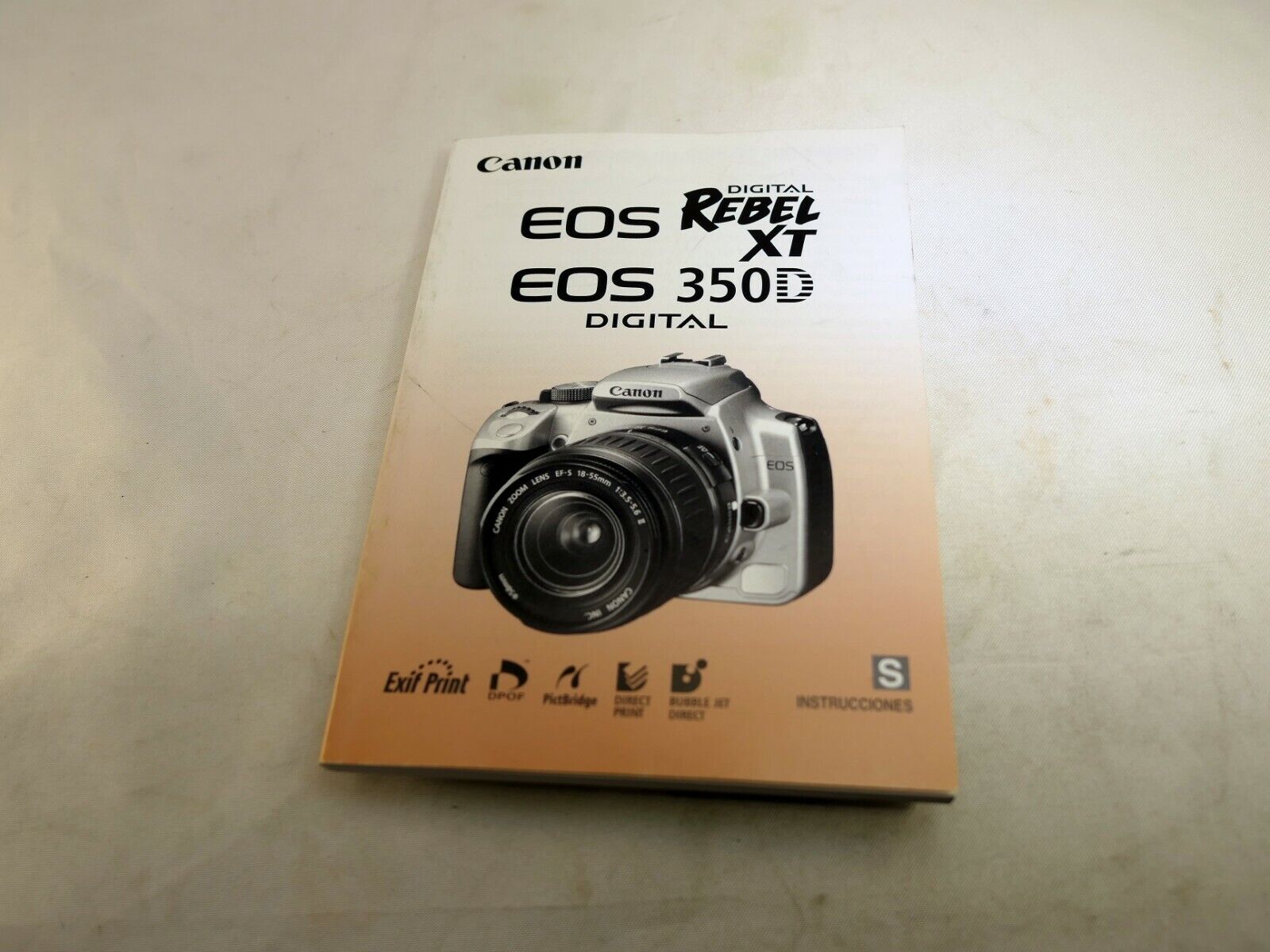 Canon EOS Rebel XT 350D camera Instrucciones Manual Guide ES Espanol