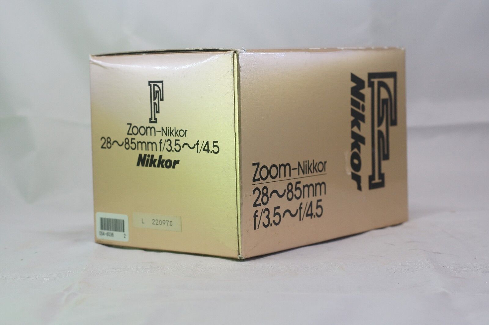 Empty Box for Nikon zoom  28-85mm f3.5-4.5   F (Ai) Nikkor  lens