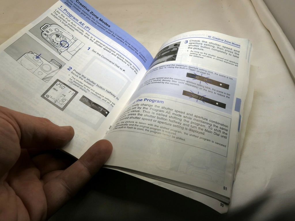 Canon EOS ELAN II II-E Camera Owner's Guide Instructions English E