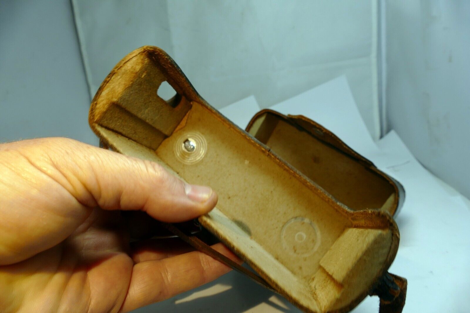 Argus C3 Matchmatic camera leather case black  brick Top Grain  Cowhide USA