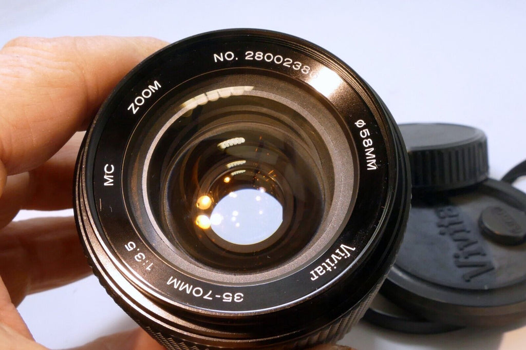 Vivitar 35-70mm f3.5 Manual Focus constant Aperture zoom Lens - Olympus OM mount