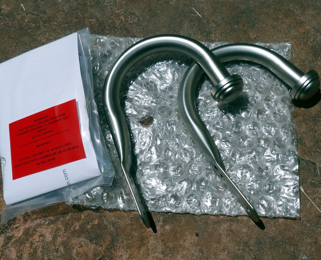 Decopolitan 1 Inch Urn Holdback 1-Pair, Antique Silver Finish NEW