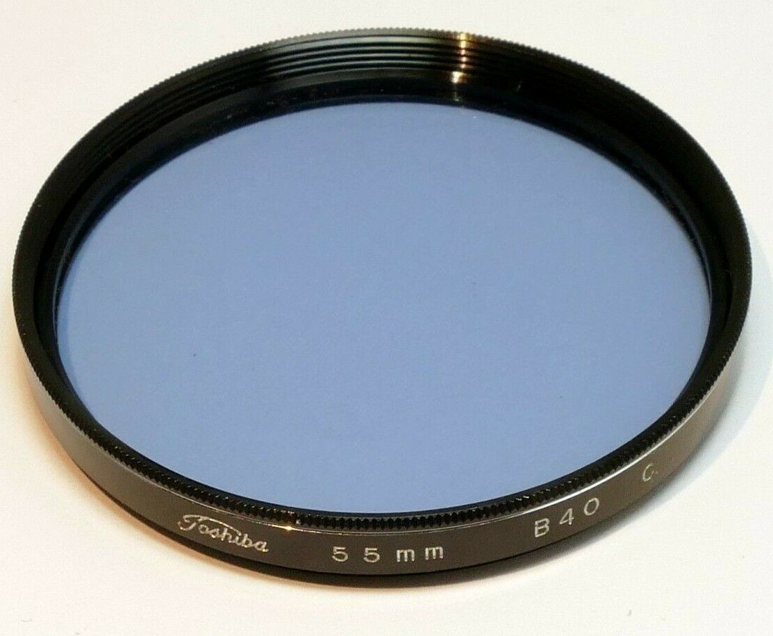 Toshiba 55mm Filter B40C 80C Color Conversion blue cooling made in Japan