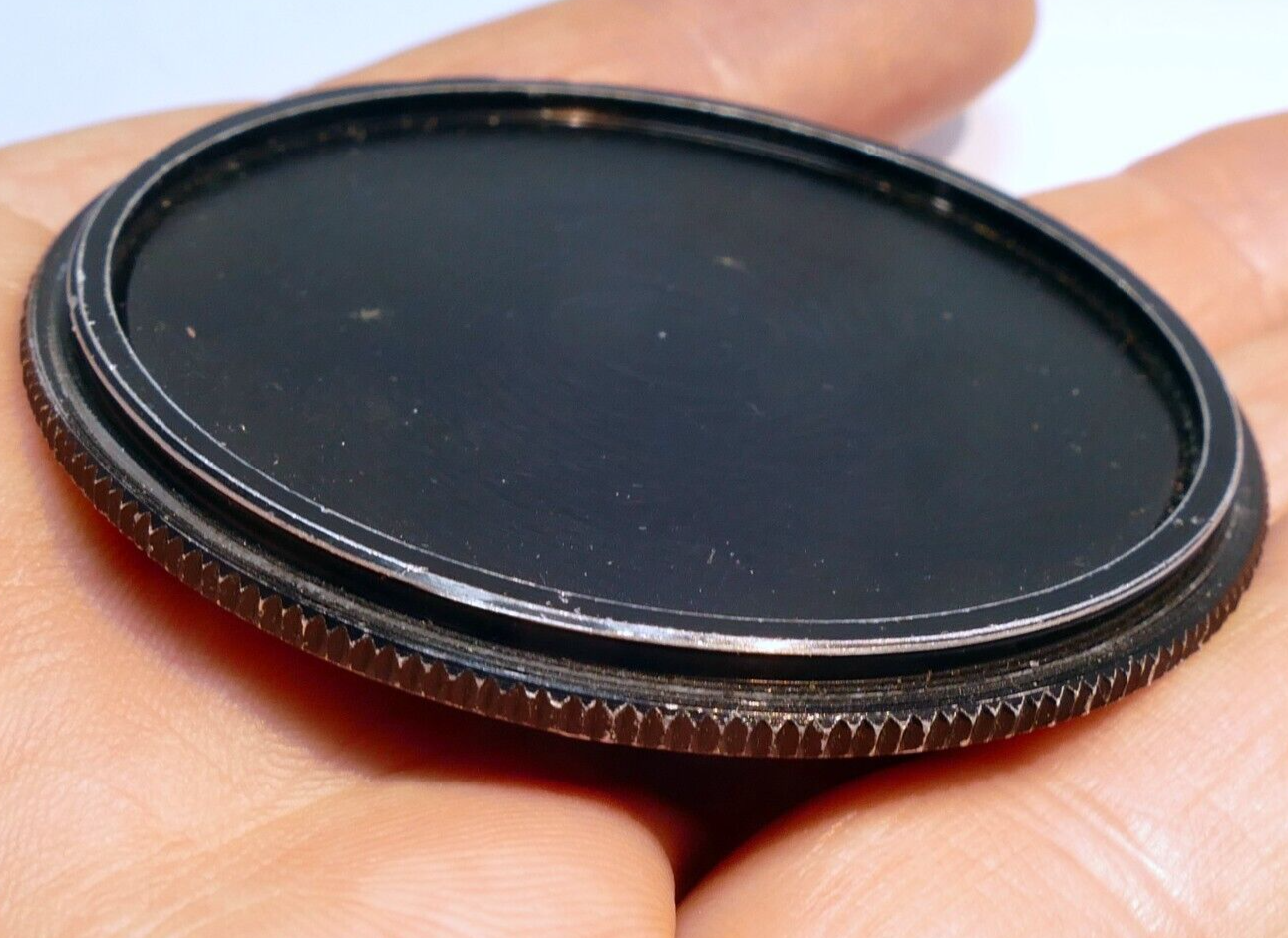 55mm metal screw in cap for Lens or Filter Stacking  ribbed rim