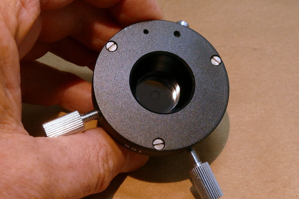 10X OIL contrast ring Darkfield Condenser for Compound Microscopes AmScope