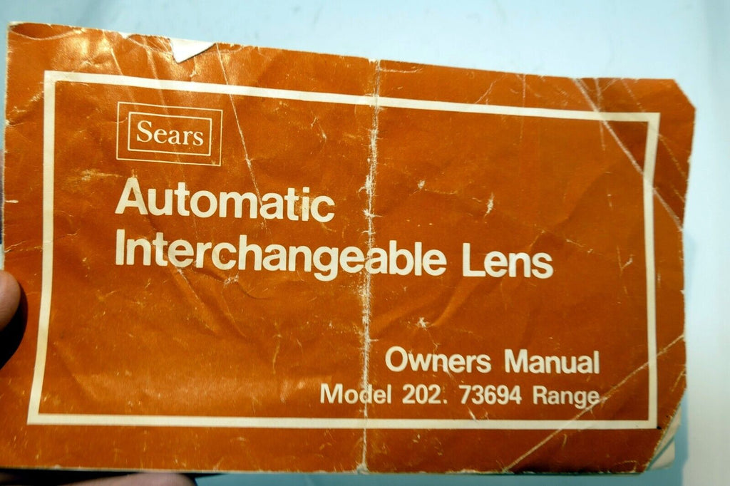 Sears 135mm f2.8 28mm 35-70mm Lens guide instruction manual
