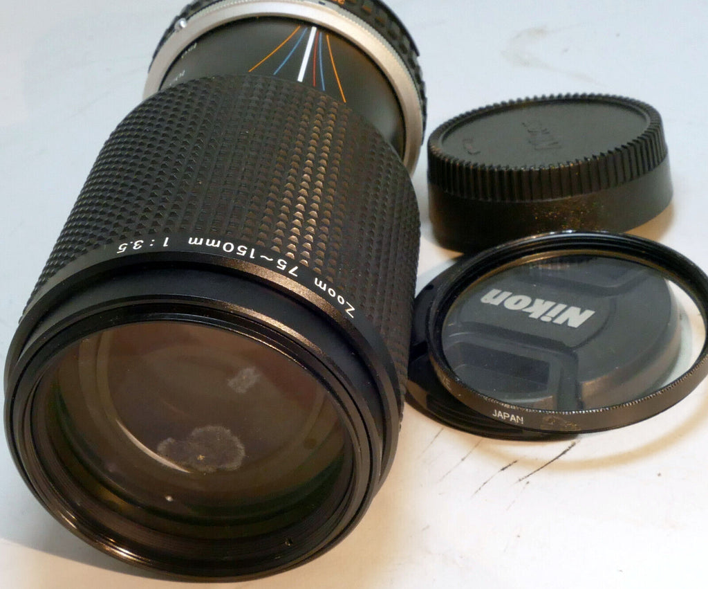 Nikon 75-150mm f3.5 Ai-s E series Lens  manual focus w/ fungus webbing glass