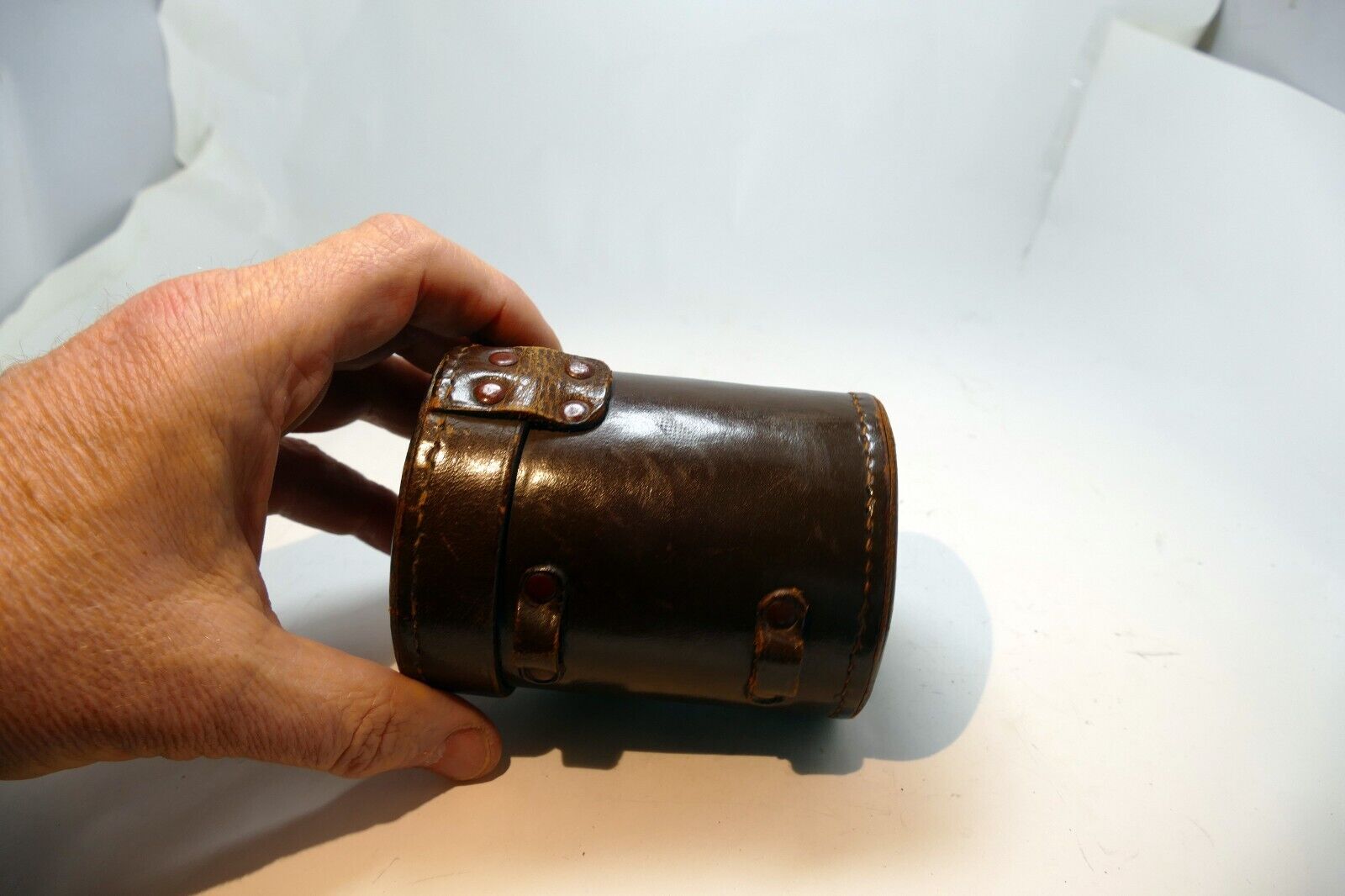 NIKON Lens Leather Storage Protective Hard Case for 105mm f2.5 P.C rangefinder