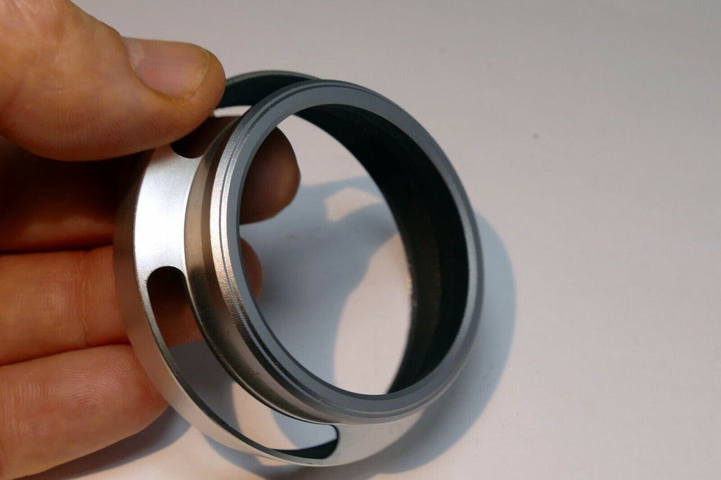 49mm Metal Lens Hood Shade screw on type vented silver threaded