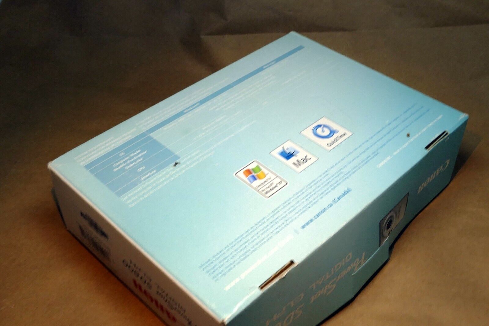empty lens box (ONLY) CANON Power Shot SD600 Digital Elph -  BOX ONLY