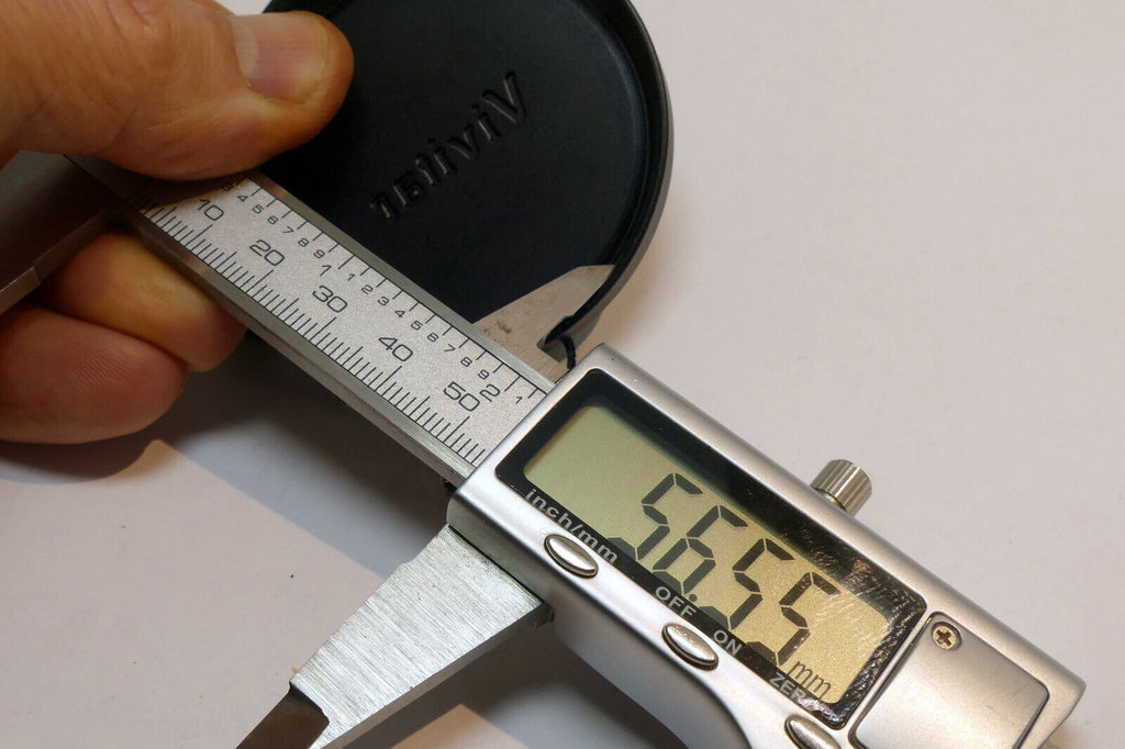 55mm Slip on Front Lens Cap Metal with keeper string  for Vivitar