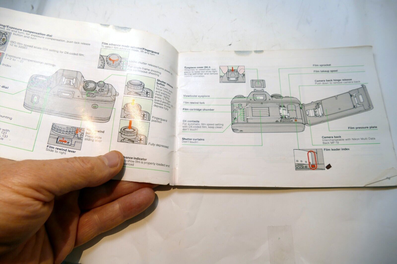 Nikon N2020 AF camera Instruction Guide Manual (missing cover) - OEM vintage