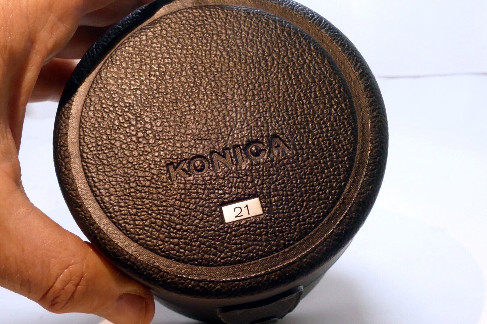 Konica Hexanon 21mm f4 AR lens empty Hard case for genuine OEM vintage