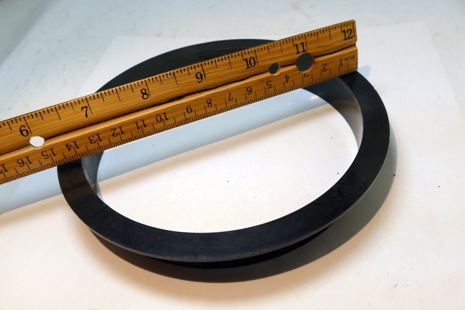 6"  black Plastic Led Trim Ring 2cm deep 13.5cm wide