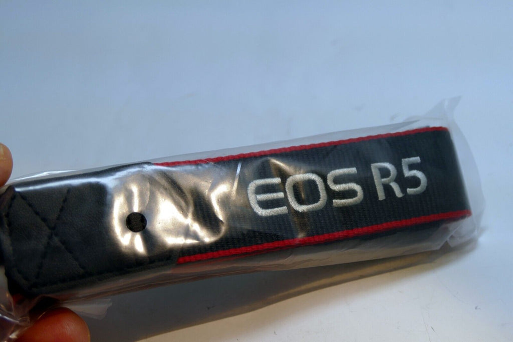 Canon EOS R5 Digital Camera Neck Shoulder Strap Black-Red - Genuine OEM