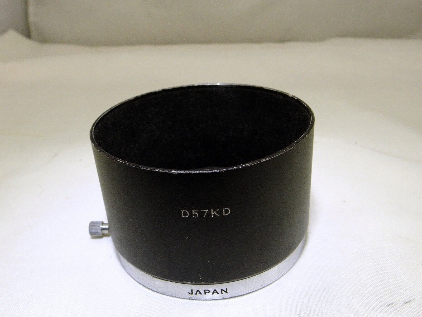 Lens hood Metal Minolta D57KD for 135mm f2.8 Rokkor PG 55mm slip on type