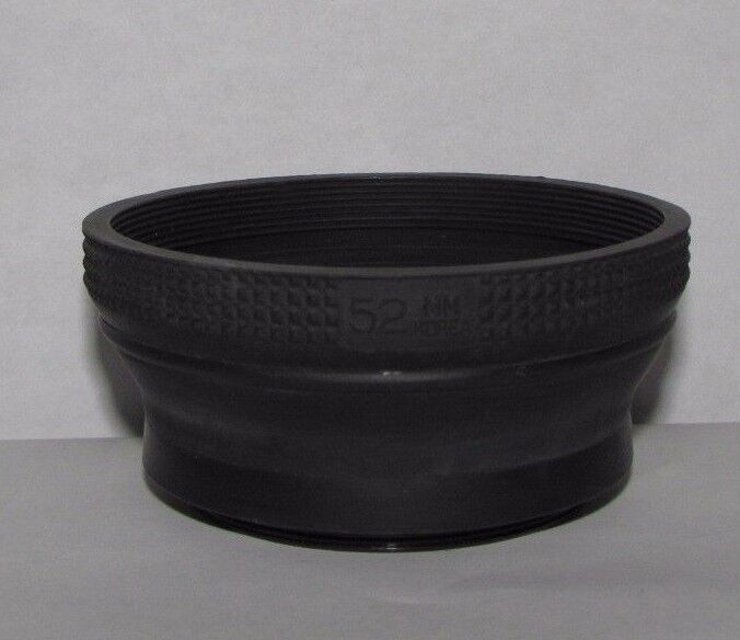 Used 52mm Rubber Lens Hood Collapsible for normal  50mm f1.7 lenses B11352