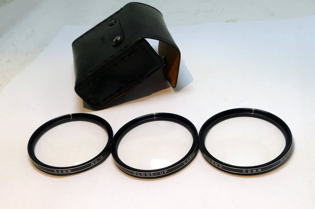 Vivitar Lens Filter 52mm +4 macro close up lens set kit +1 +2 +3