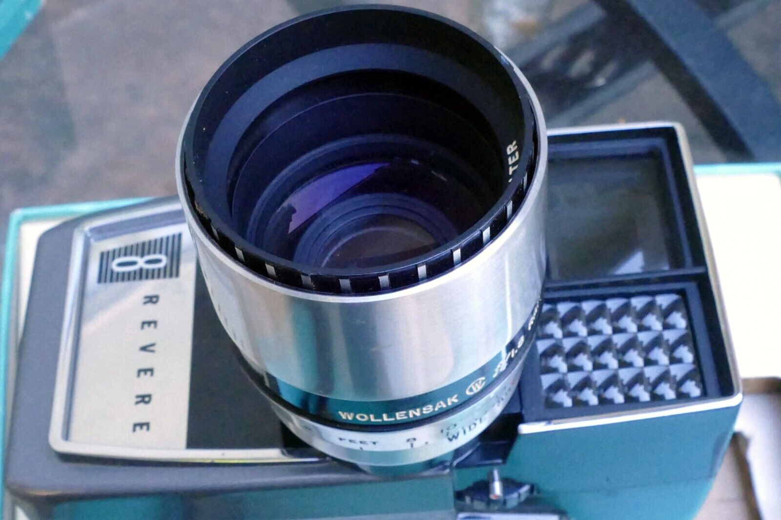 Revere 8 Eye-Matic 8mm Spool Model 143 Power Zoom w/ f1.8 Raptar Lens - AS IS