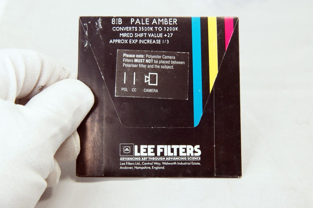 81B Lee Camera Filter Sqaure 75X75mm 3X3"