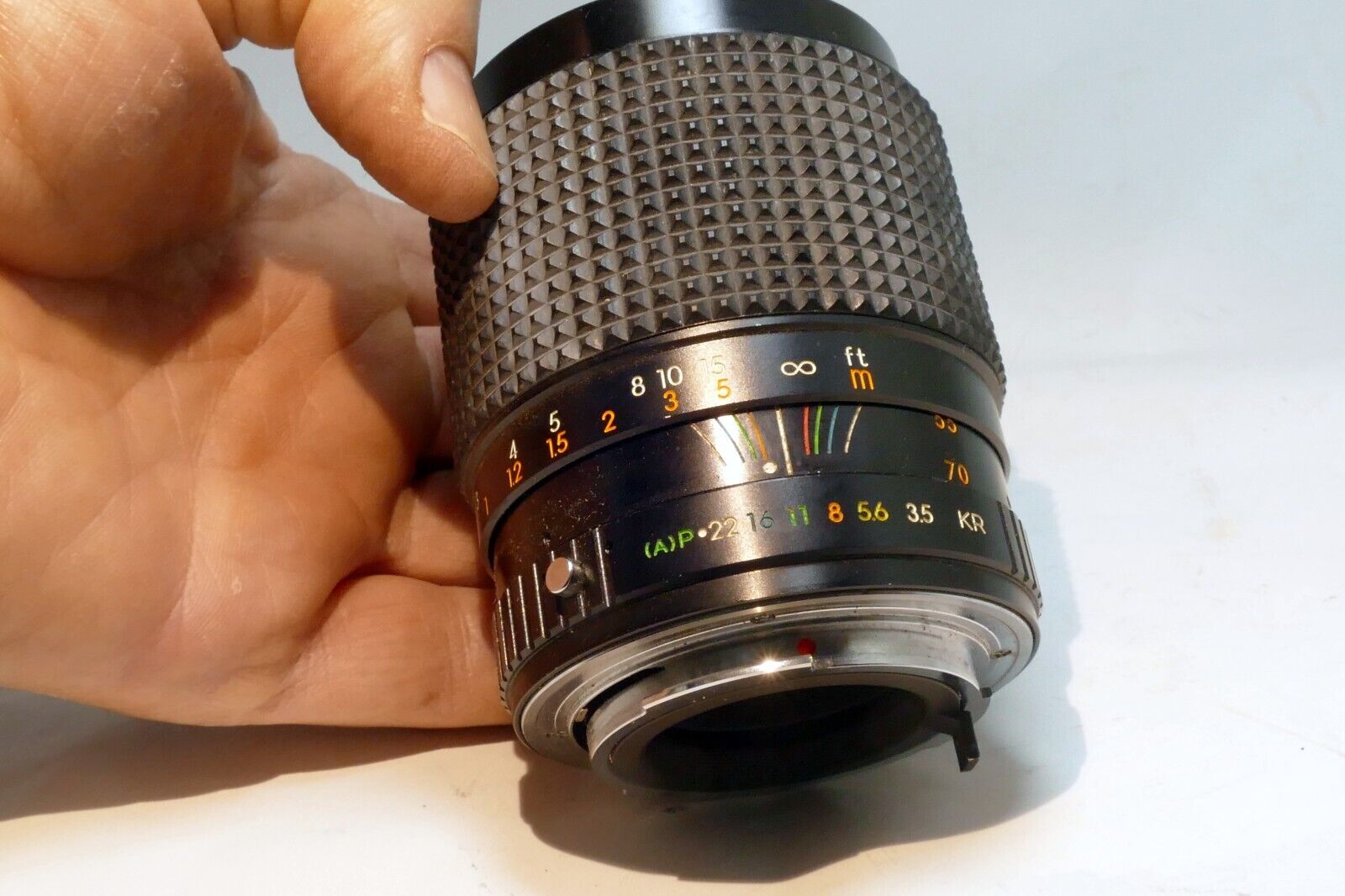 Sears 28-70mm f3.5-4.5 for PENTAX K KR manual focus lens - With separation haze