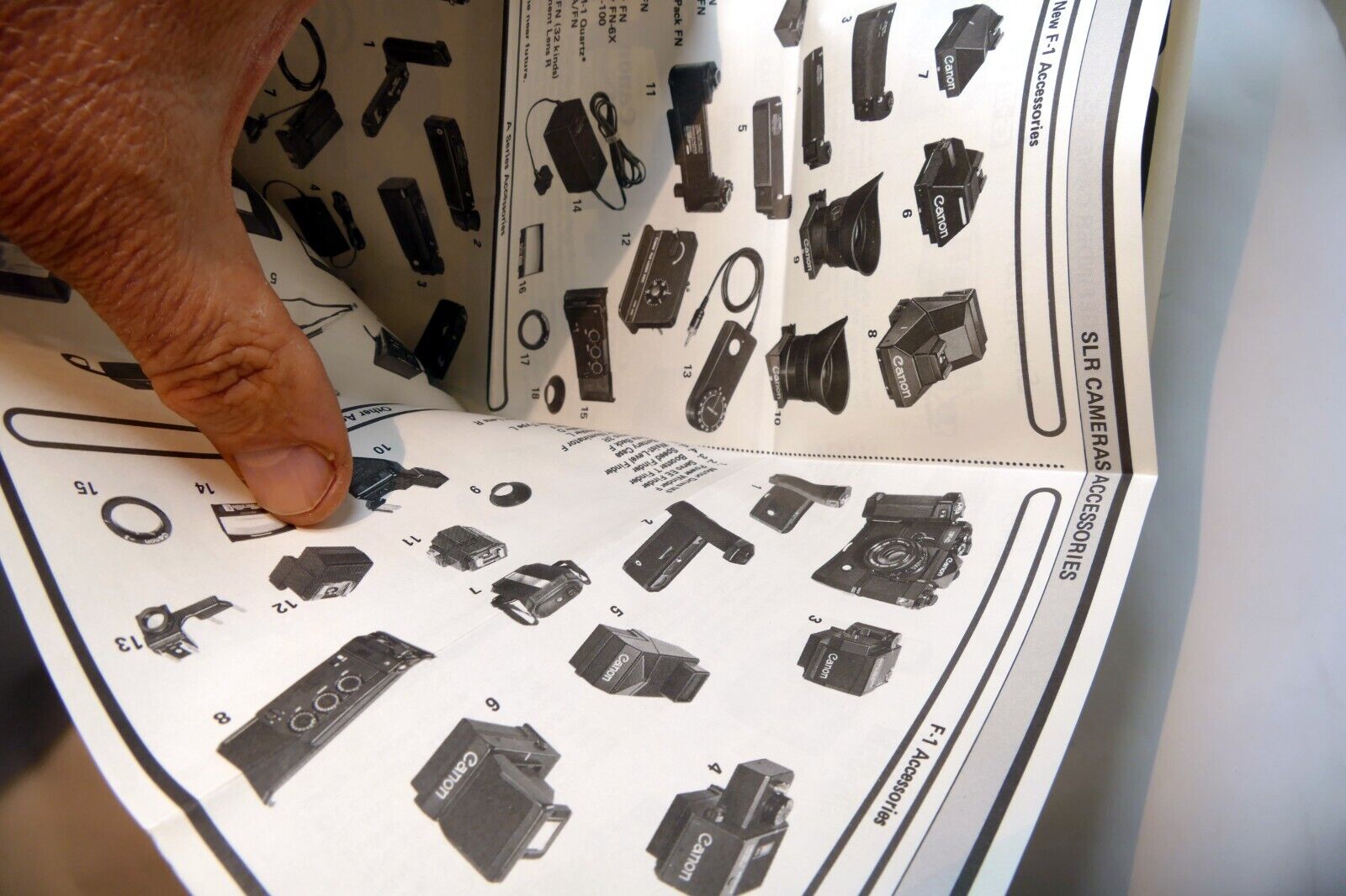 Canon Products F1 A-1 Brochure Advertisement vintage camera 1970's