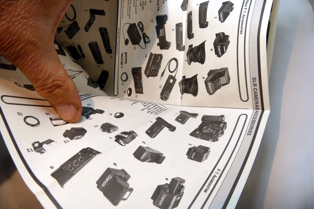 Canon Products F1 A-1 Brochure Advertisement vintage camera 1970's