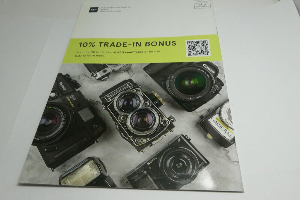 KEH brochure trade-in 10% Bonus information reseller camera gear 2023 Brochure