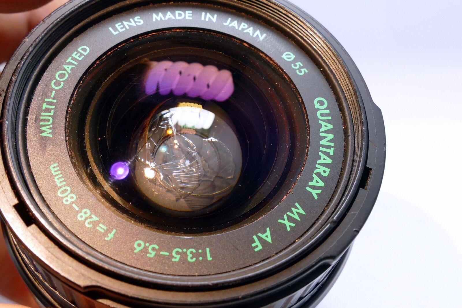 Quantaray 28-80mm f3.5-5.6 AF lens for Minolta AF Damaged parts or repair AS IS