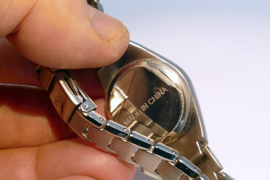 Ladies Black/Silver Tone Quartz Arabic Numerals Watch - Needs Battery