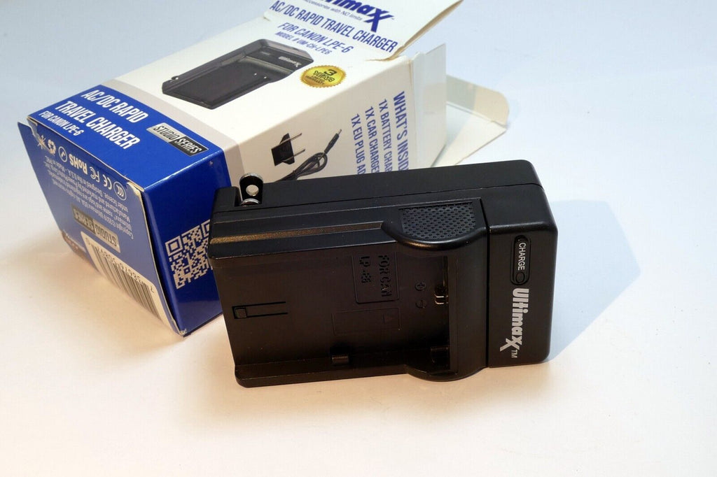 Ultimax wall LP-E6 charger camera Canon EOS 5D Mark IV 5DS R 6D II 7D