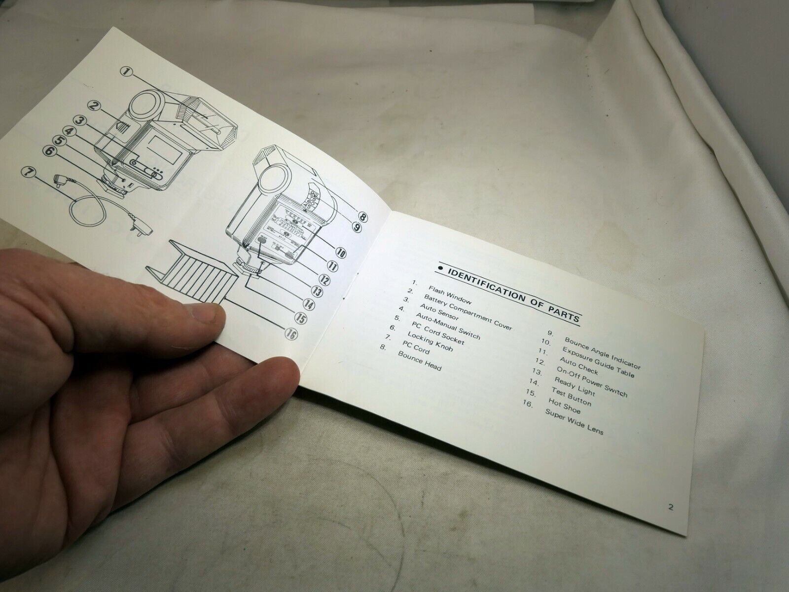 Computer Automatic Eletronic Flash Guide Owners Manual Instructions  English E