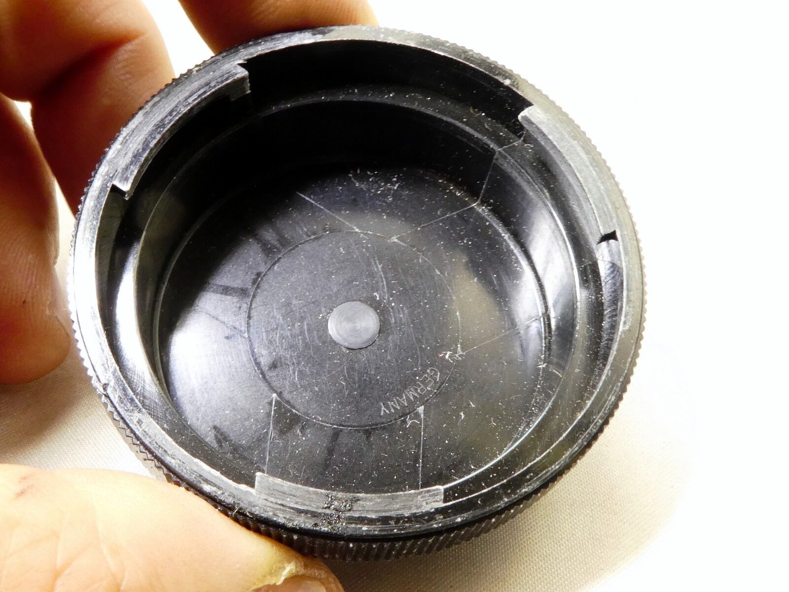 Bayonet  rear cap vintage twist on type plastic Made in Germany