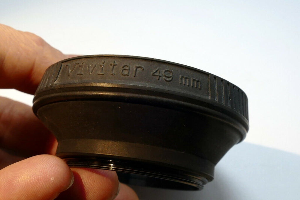 Vivitar 49mm screw in  Rubber Lens Hood Shade for 50mm f1.9 f2 f1.7