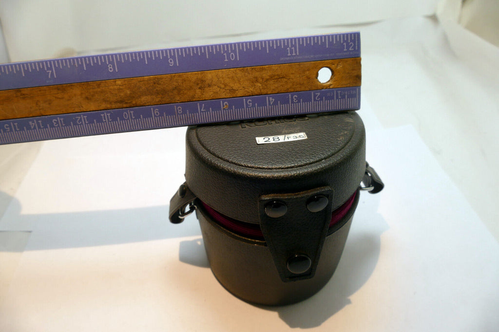 Konica Hexanon 28mm f3.5 AR lens empty Hard case (fits 50mm f1.4 f1.7 57mm AR)