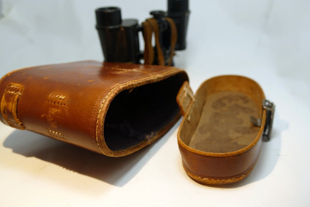 SOM  BERTHIOT BINOCULARS Made in FRANCE  8 X A Tarpey case WW I