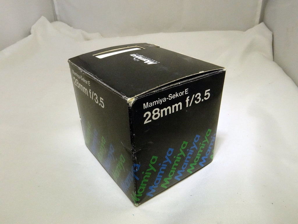 Empty box for Mamiya Sekor 28mm f3.5 E ZE with foam Lens