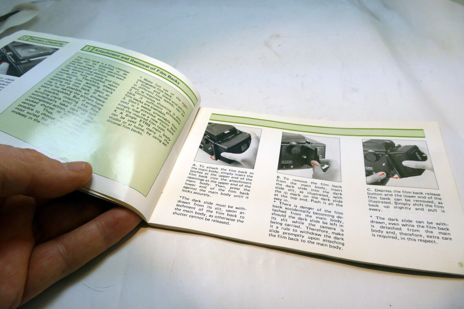 ETRS 645 Bronica camera AE Finder Instruction Manual Guide (EN)