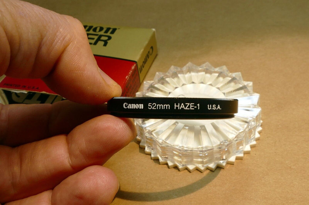 52mm Filter Canon UV Haze-1  USA Boxed  -  mint  - genuine OEM
