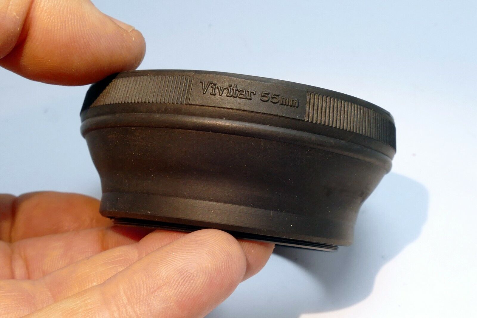 Vivitar 55mm Rubber Lens Hood Shade double threaded