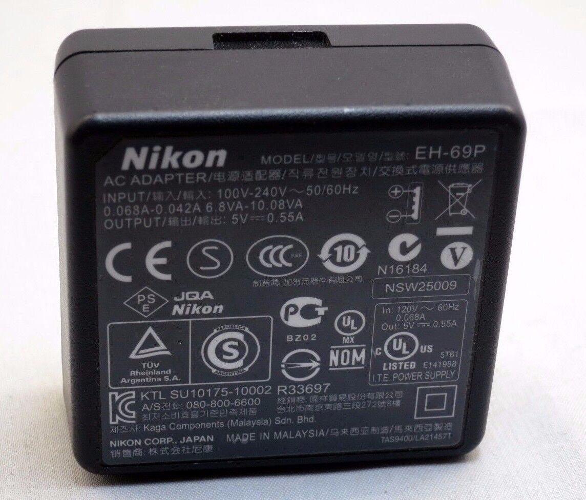 Nikon EH-69P AC USB battery  charger adapter for Coolpix camera Original OEM