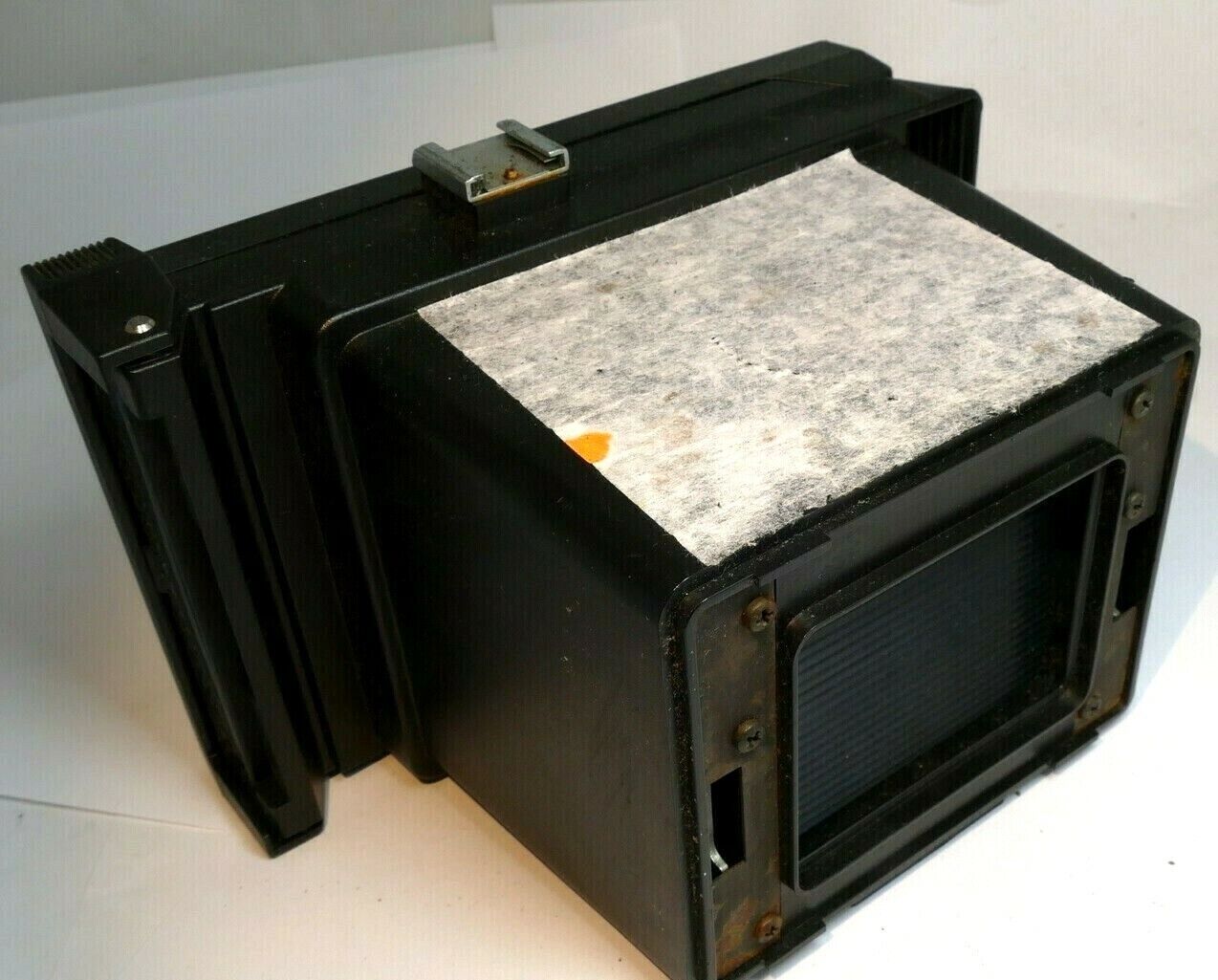 Polaroid land camera back for CU-5 MP macro  lens system